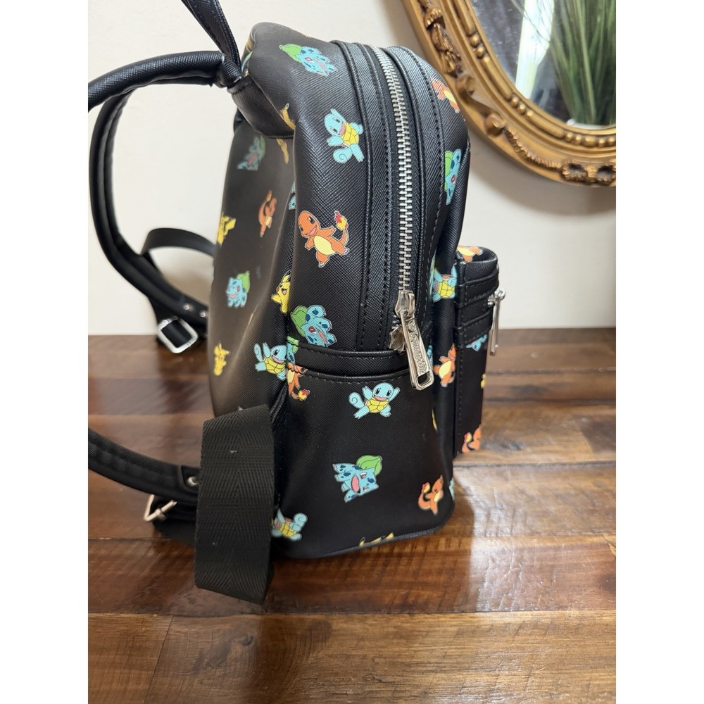 Loungefly Pokémon Mini Backpack Pikachu Bulbasaur Charmander Squirtle READ - Picture 16 of 16